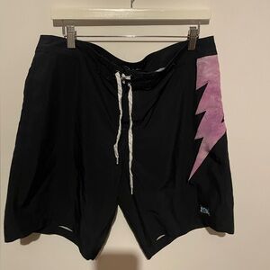 Alton‎ men’s board shorts with lightning bolt on side size 34